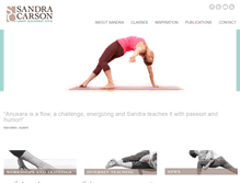 Tablet Screenshot of livingalignmentyoga.com